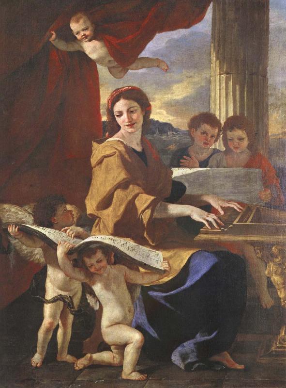 Nicolas Poussin St Cecilia oil painting picture